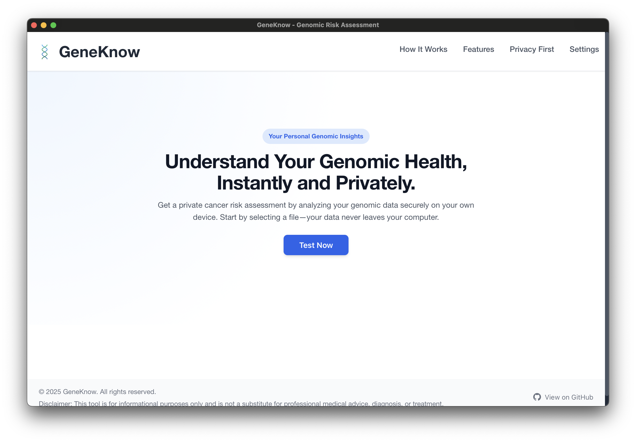 GeneKnow screenshot 1