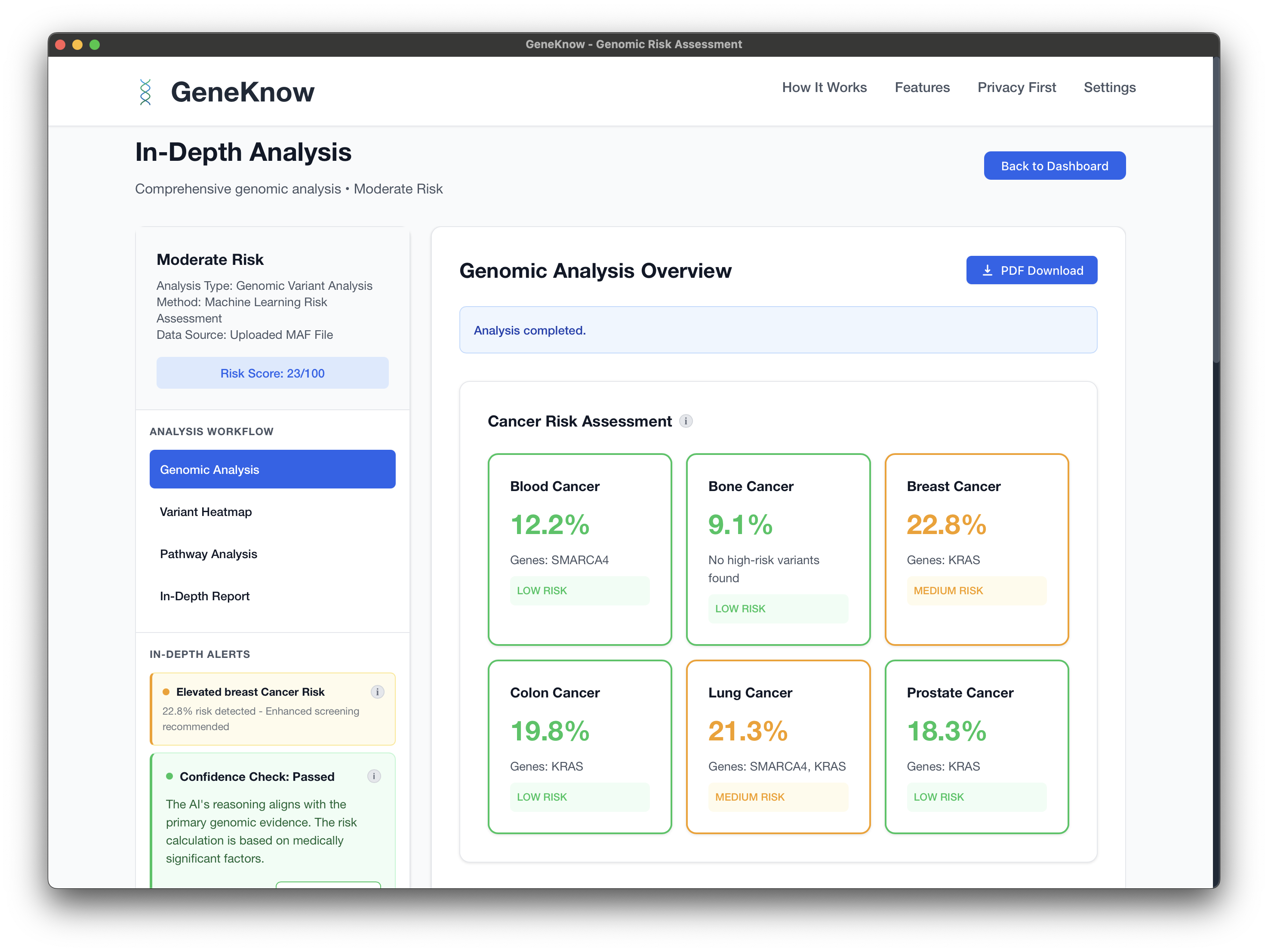 GeneKnow screenshot 3